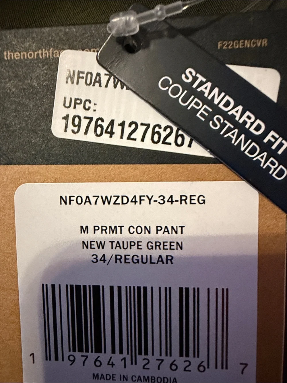 North Face Men's Olive Convertible Pants - NWT